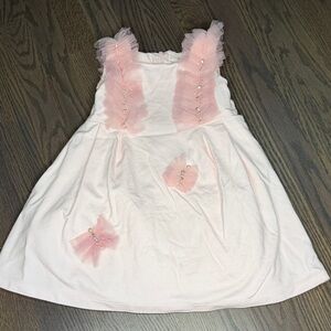 Pink Tulle Embellished Dress